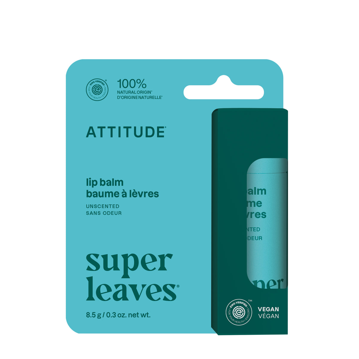 Attitude Lip Balm Unscented 8.5g
