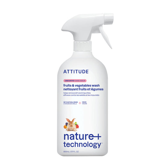 Attitude Fruit & Vegetable Wash, Fragrance-Free Fragrance-Free 800ml
