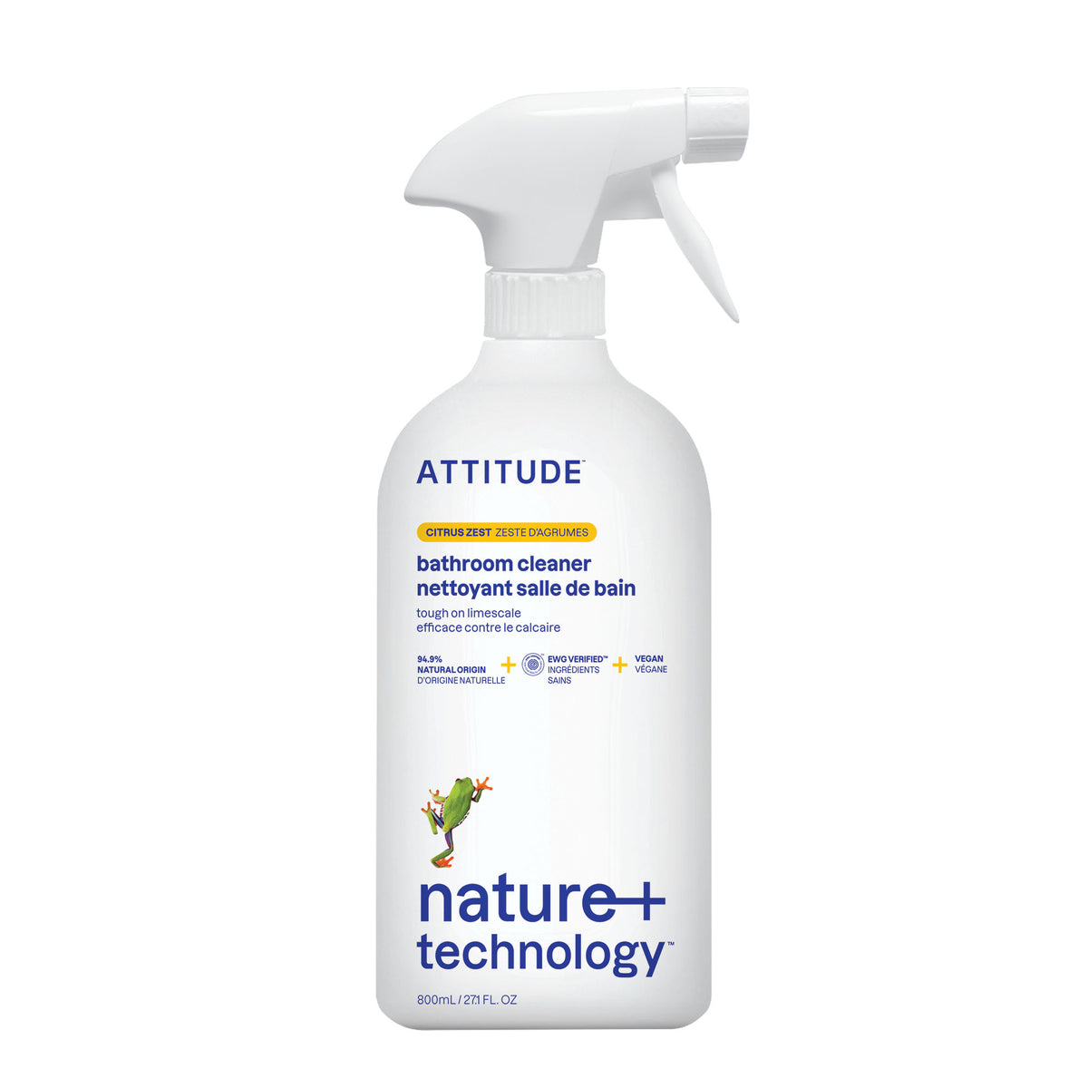 Attitude Bathroom Cleaner Citrus Zest 800ml