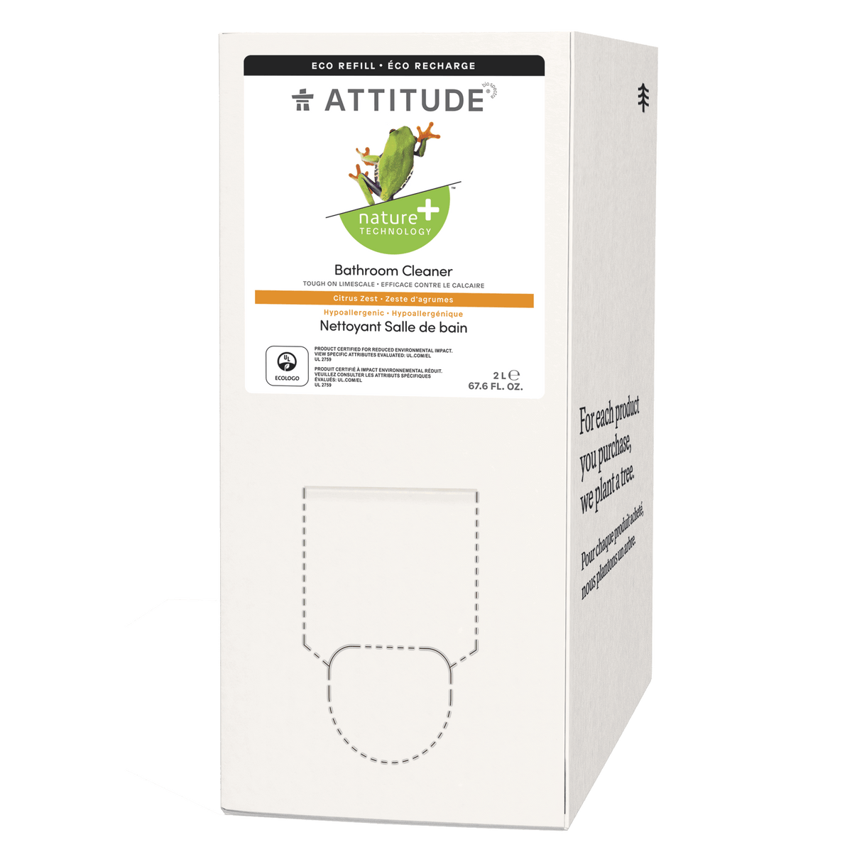 Attitude Bathroom Cleaner Citrus Zest 2L