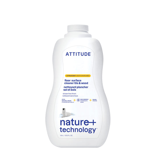 Attitude Floor & Surfaces Cleaner, Tiles & Wood Citrus Zest 1L