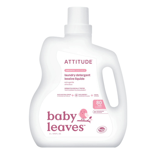 Attitude Little Ones Laundry Detergent, Fragrance-Free Fragrance-Free 2L (80 loads)