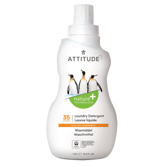 Attitude 3x Concentrated Laundry Detergent Citrus Zest 1L (35 loads)