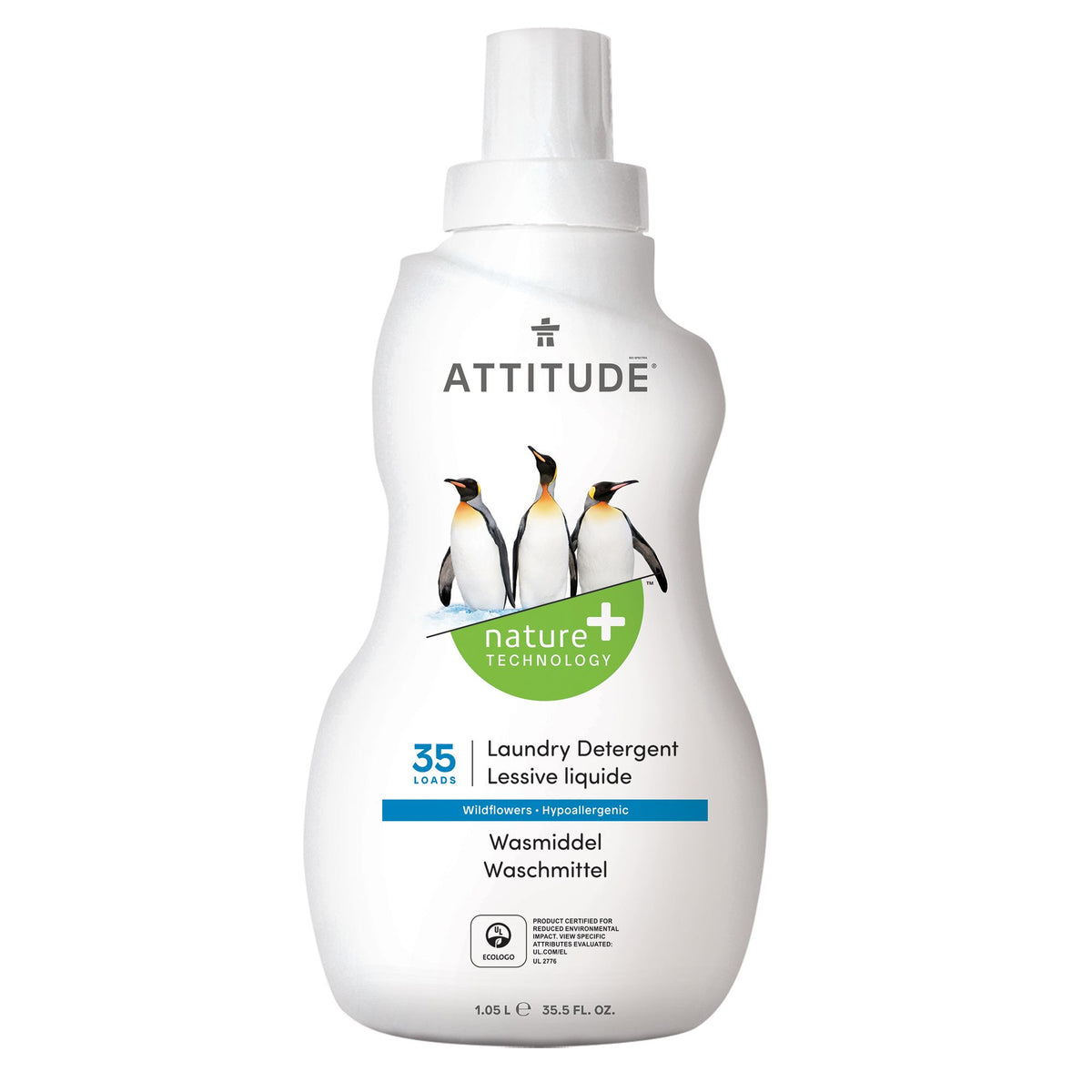 Attitude 3x Concentrated Laundry Detergent Wildflowers 1L (35 loads)