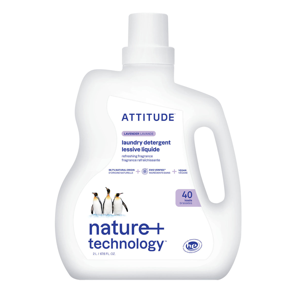 Attitude Laundry Detergent Lavender 2L (40 loads)
