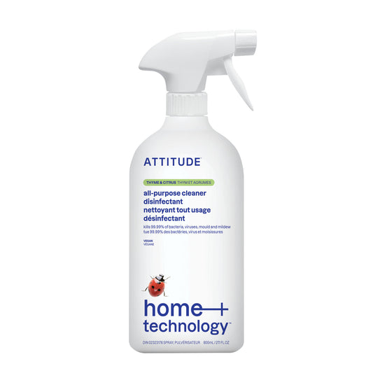 Attitude All-Purpose Disinfectant Cleaner 99.9% Thyme & Citrus 800ml