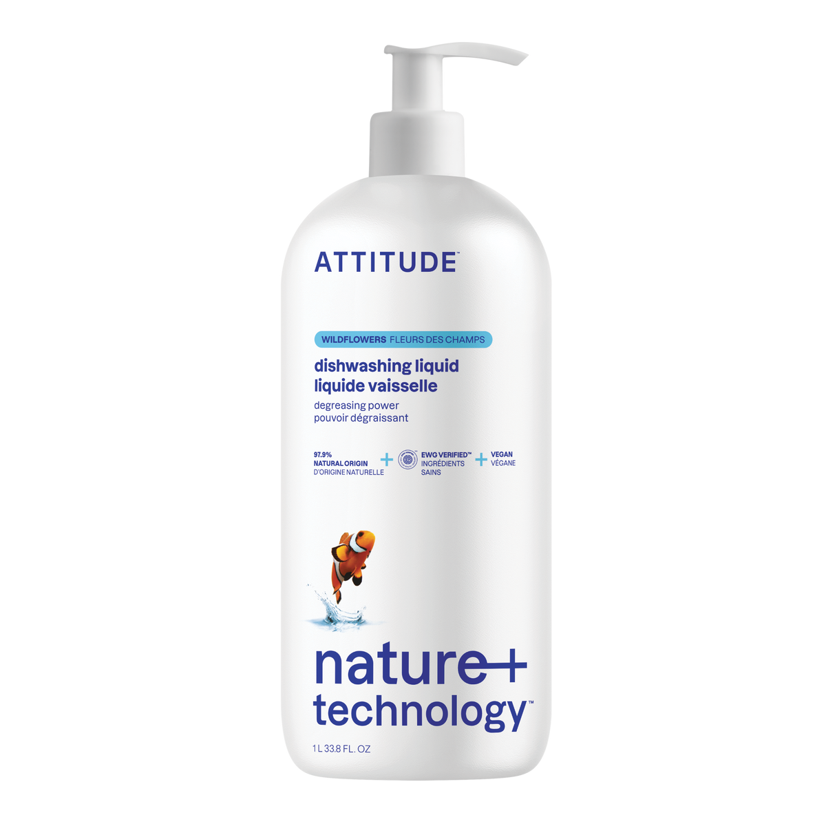 Attitude Dishwashing Liquid Wildflowers 1L