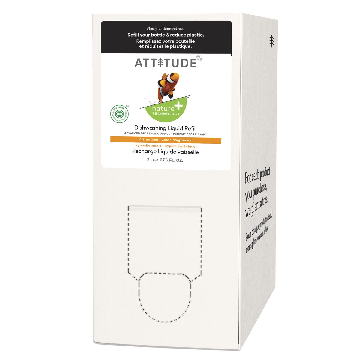 Attitude Dishwashing Liquid Citrus Zest 2L