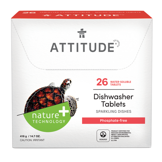 Attitude Dishwasher Detergent Eco-Load Pouches 26 Loads