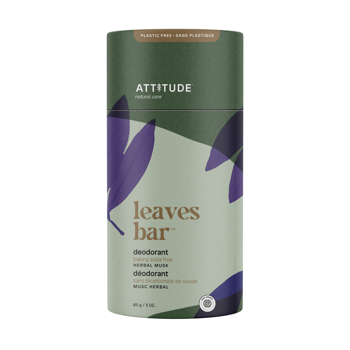 Attitude Leaves Bar Deodorant, Herbal Musk Herbal Musk 85g