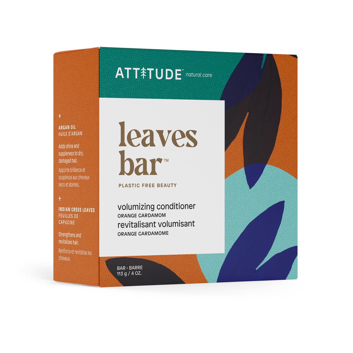 Attitude Leaves Bar Conditioner Volume Orange & Cardamom 113g