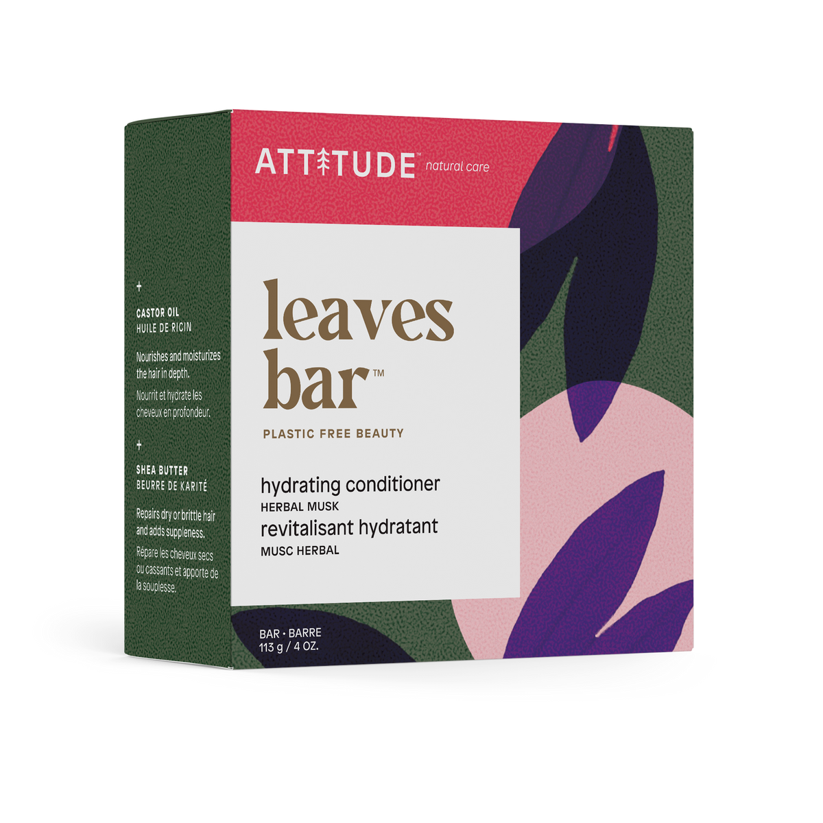 Attitude Leaves Bar Conditioner Hydrate Herbal Musk 113g
