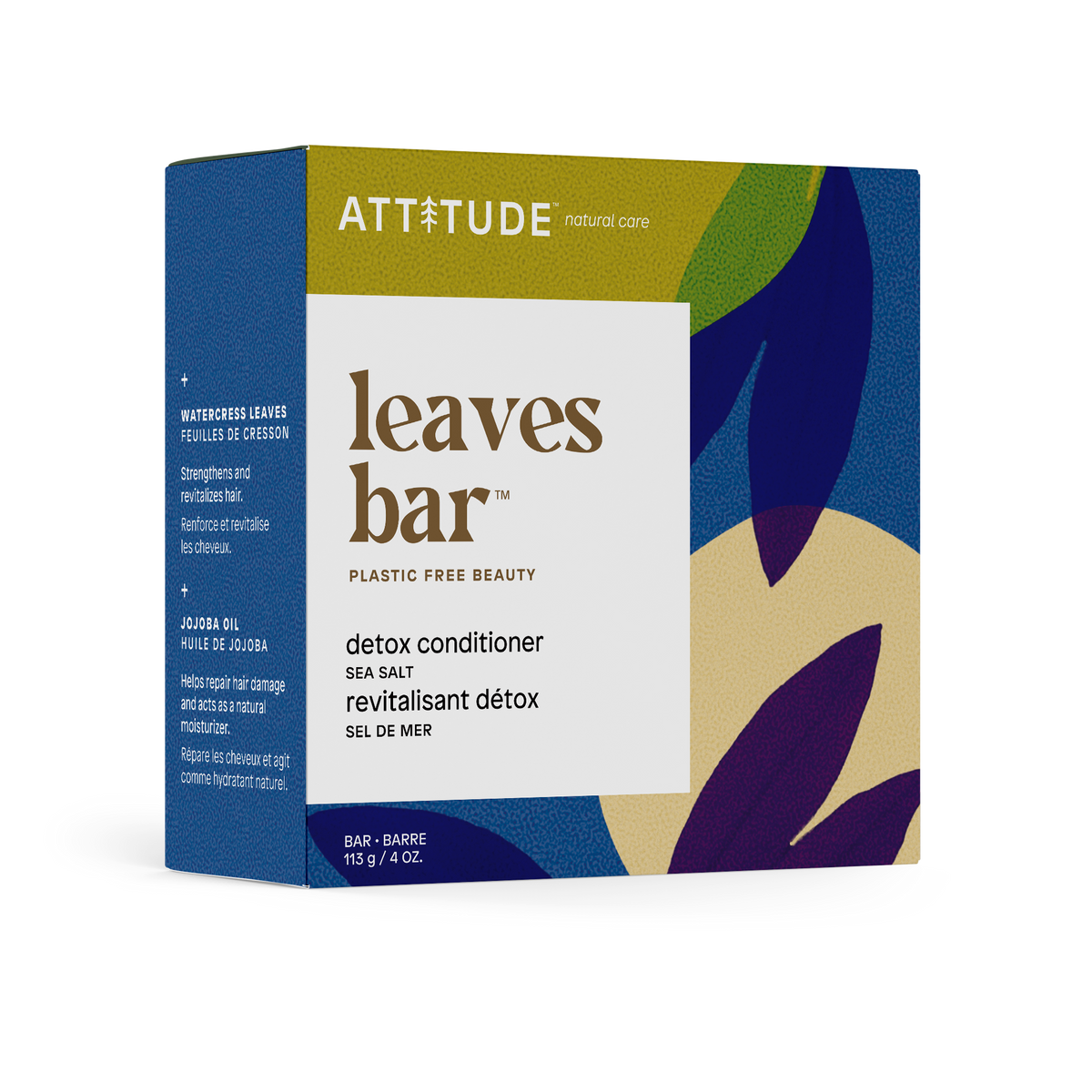 Attitude Leaves Bar Conditioner Detox Sea Salt 113g