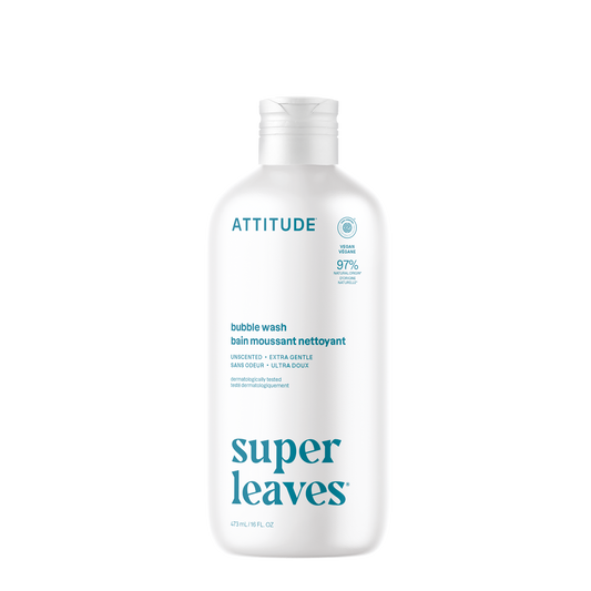 Attitude Super Leaves Bubble Wash Unscented 473ml