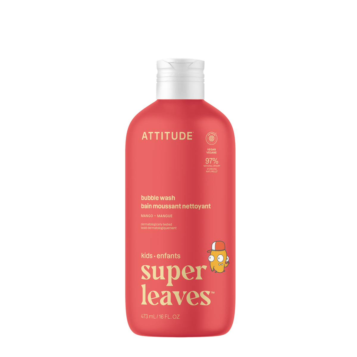 Attitude Little Leaves Kids Bubble Bath Mango 473ml