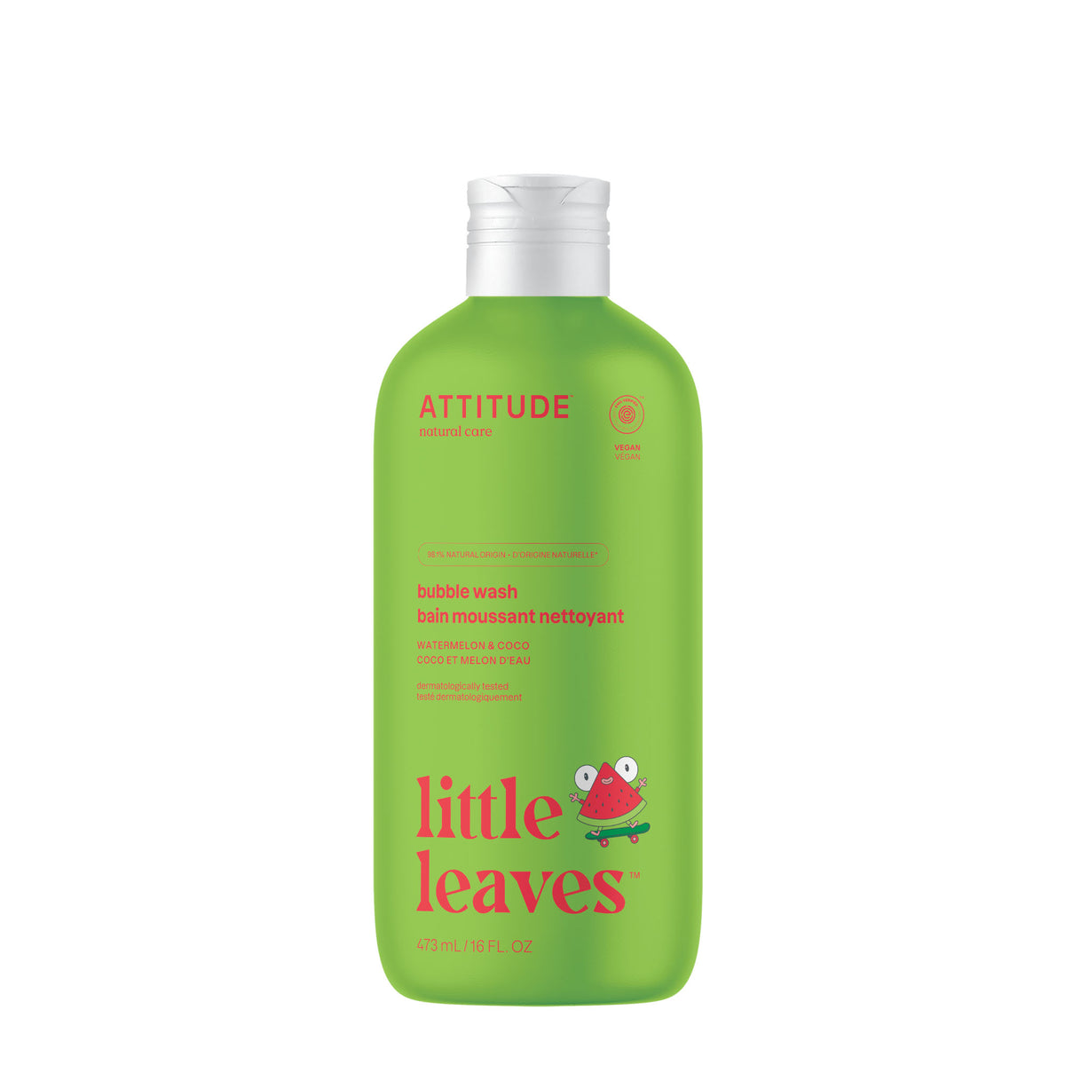 Attitude Little Leaves Kids Bubble Bath Watermelon & Coco 473ml