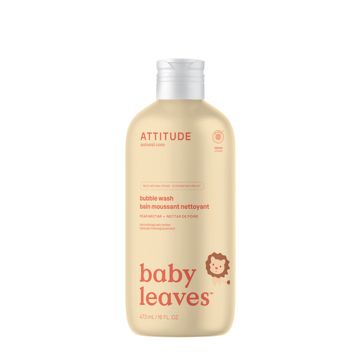 Attitude Baby Leaves Bubble Wash Pear Nectar 473ml