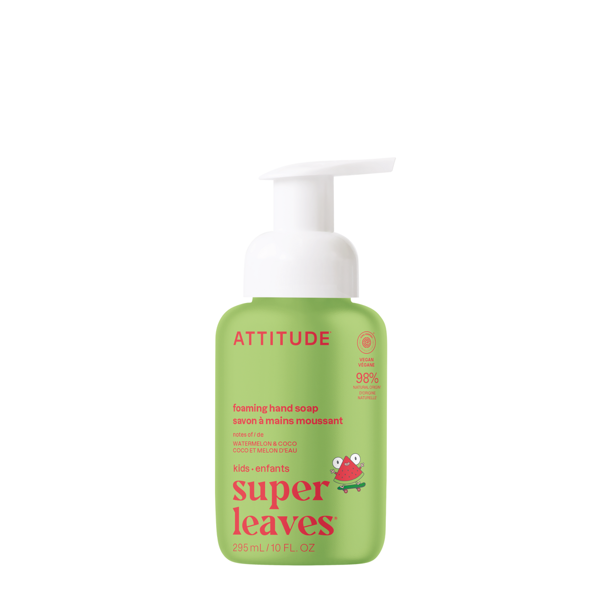 Attitude Little Leaves Kids Foaming Hand Soap Watermelon & Coco 295ml