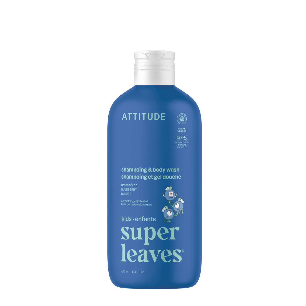 Attitude Little Leaves 2-in-1 Shampoo & Body Wash Blueberry