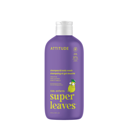 Attitude Little Leaves 2-in-1 Shampoo & Body Wash Vanilla & Pear