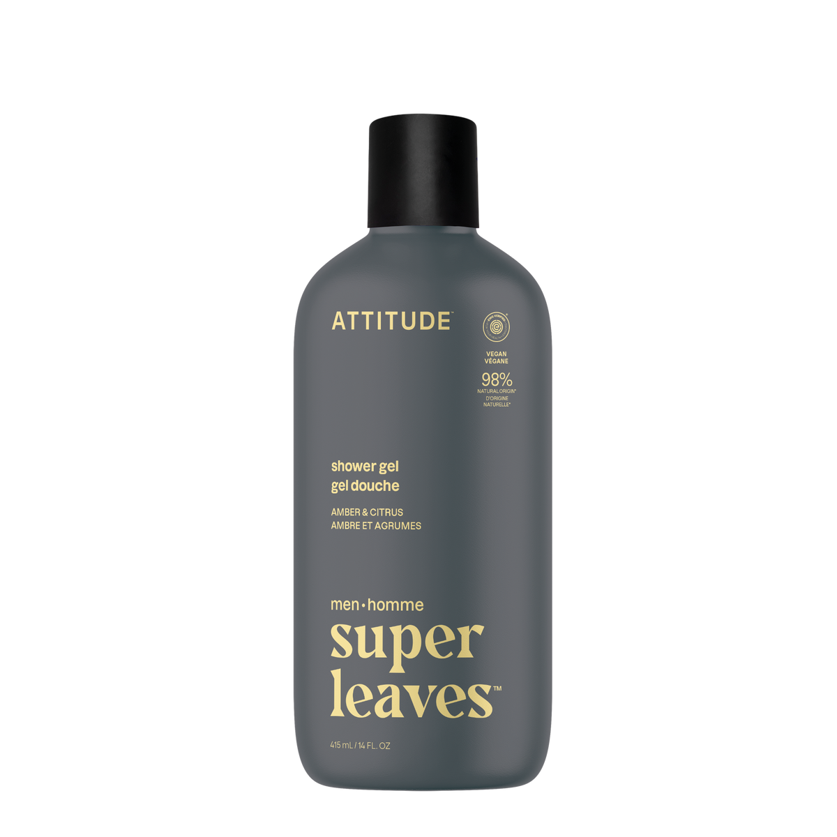 Attitude Shower Gel, Grooming Scents Amber & Citrus 415ml