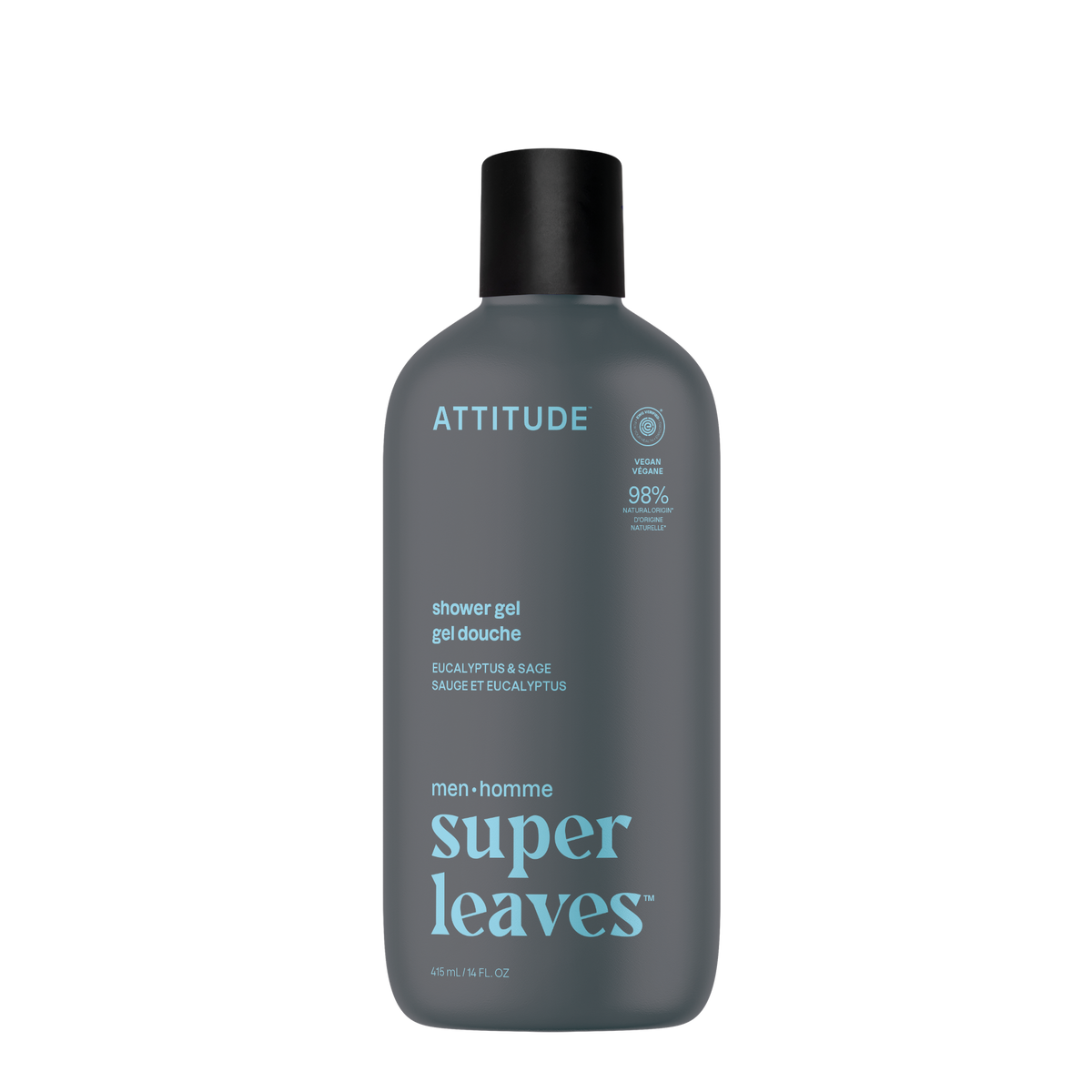 Attitude Shower Gel, Grooming Scents Eucalyptus & Sage 415ml