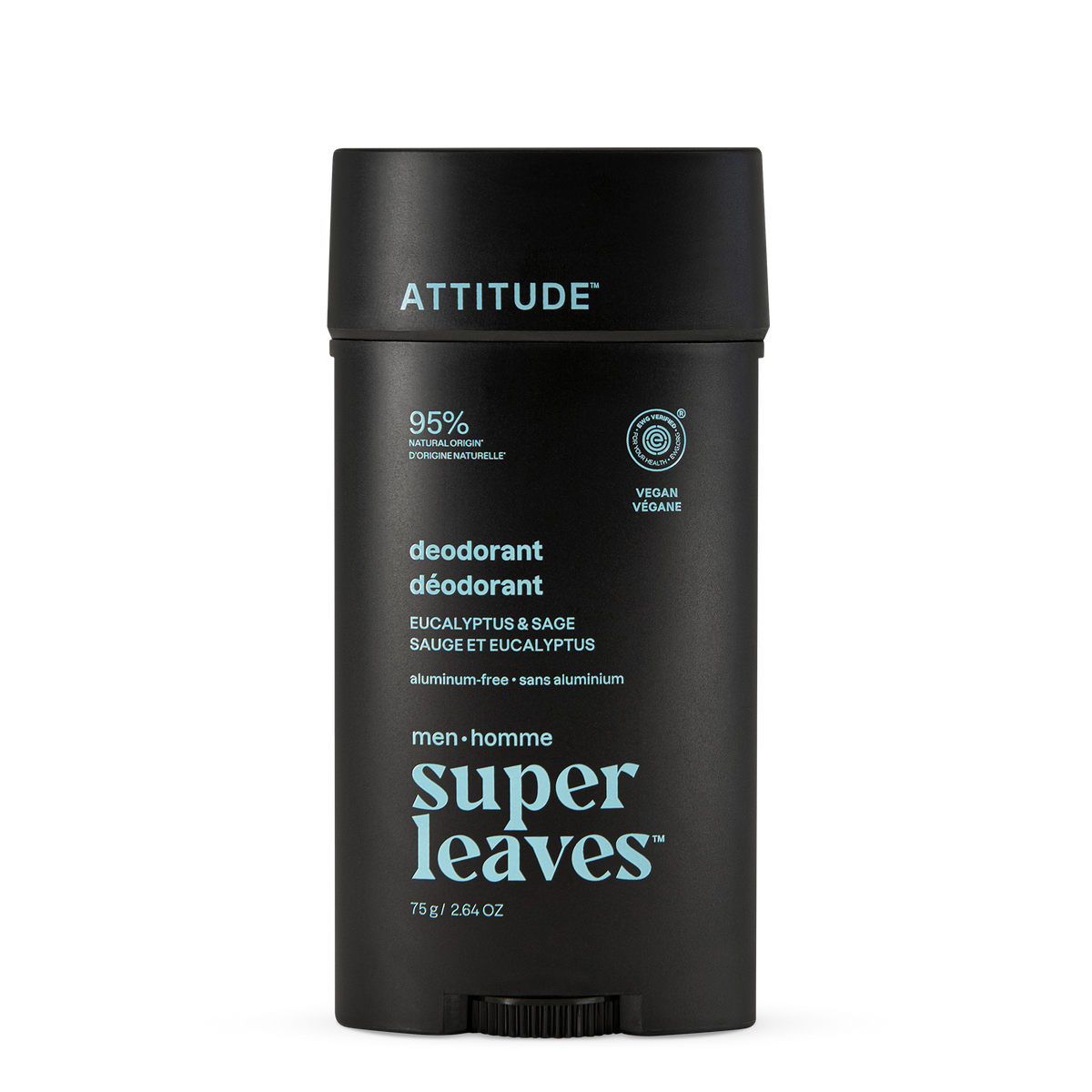 Attitude Deodorant, Grooming Scents Eucalyptus & Sage 75g