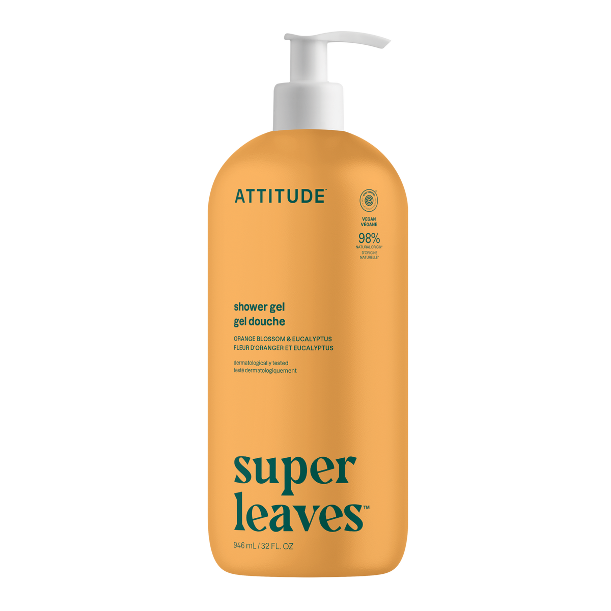 Attitude Super Leaves Shower Gel Orange & Eucalyptus 946ml