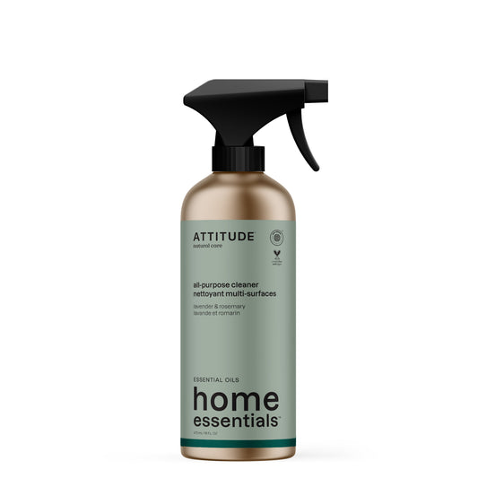 Attitude Refillable All-Purpose Cleaner, Aluminum Bottles and Refills Lavender & Rosemary 6 x 473ml Aluminum Bottles