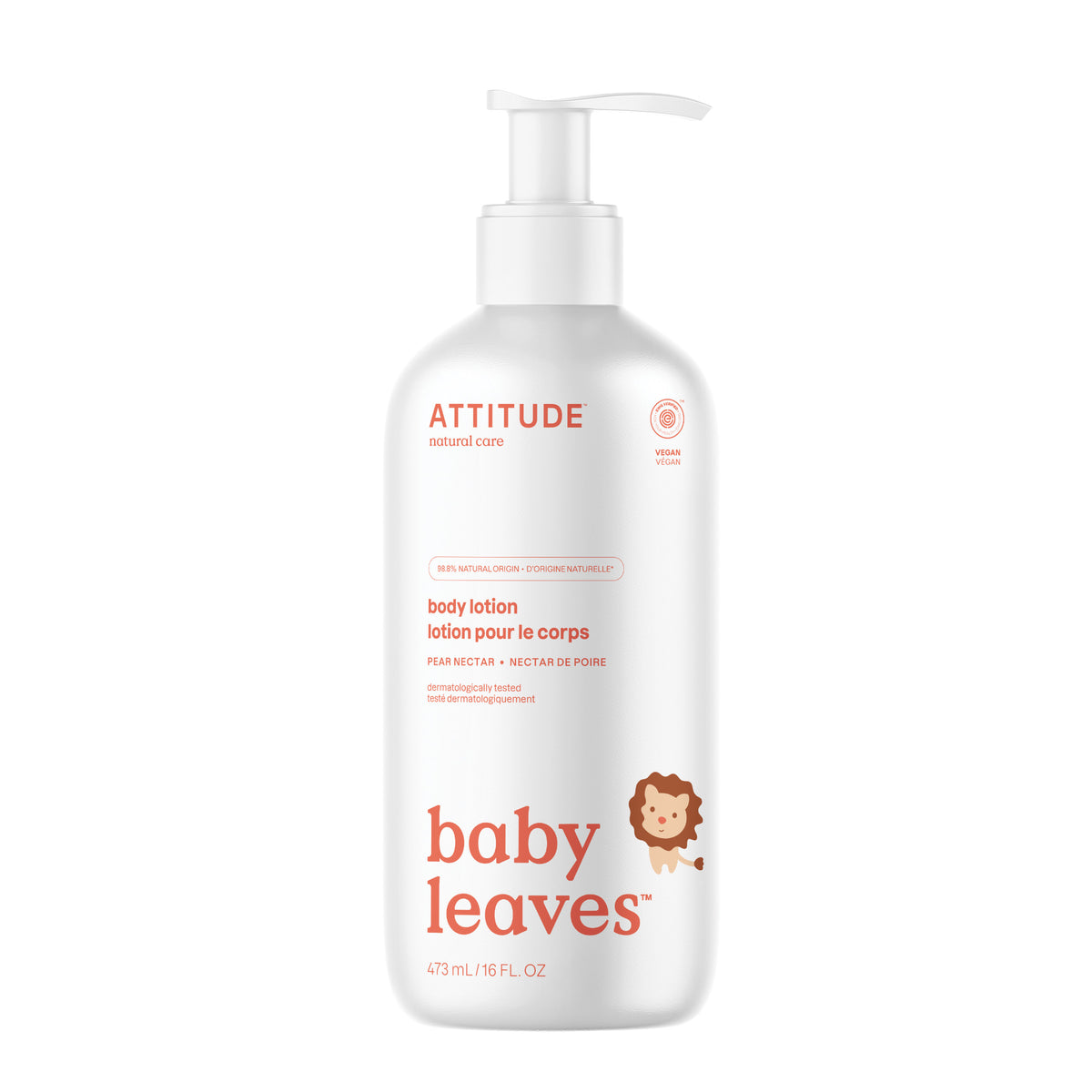 Attitude Baby Leaves Natural Body Lotion Pear Nectar 473ml