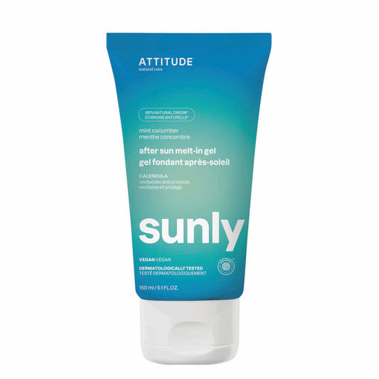 Attitude Sunly After Sun, Mint & Cucumber Melt-In Gel 150g Mint & Cucumber