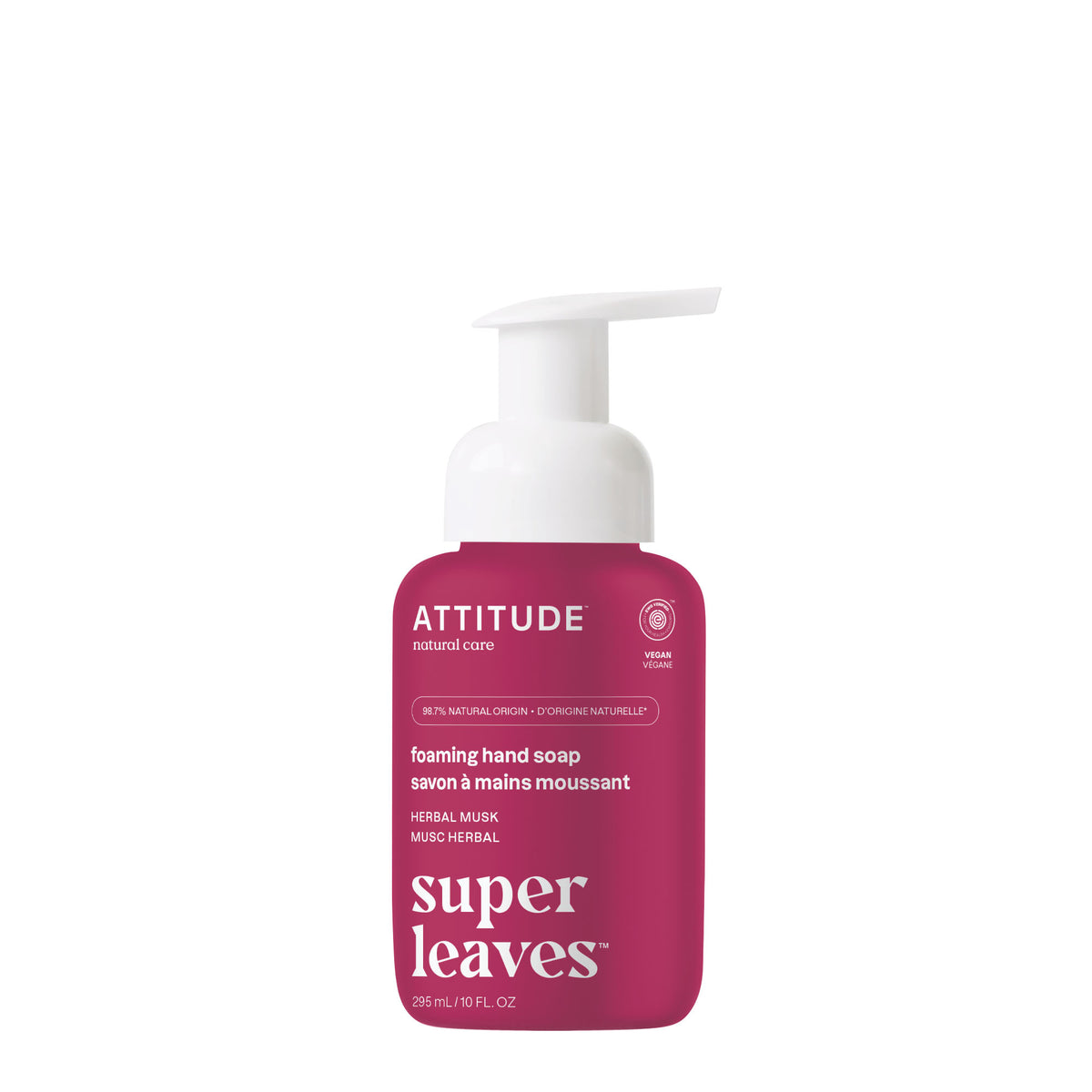 Attitude Foaming Hand Soap Herbal Musk 295ml