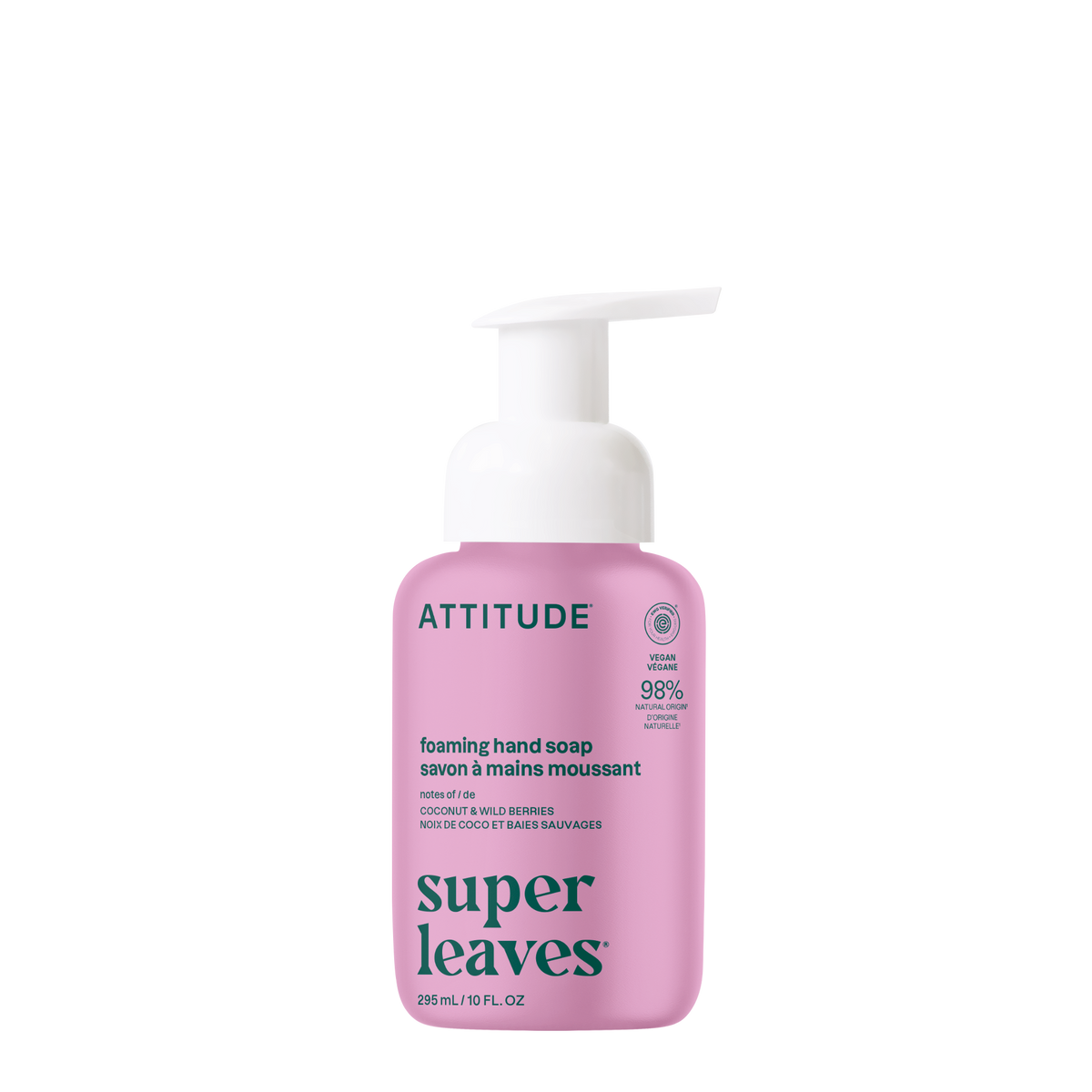 Attitude Super Leaves Foaming Hand Soap White Tea Leaves 295ml