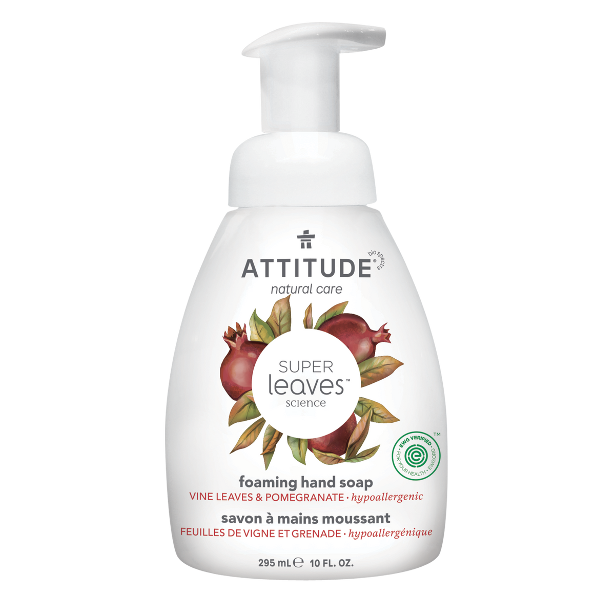Attitude Super Leaves Foaming Hand Soap Red Vine Leaves 295ml