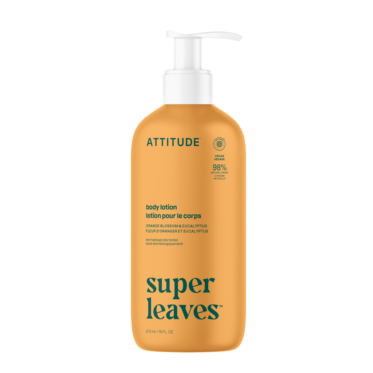 Attitude Super Leaves Body Lotion Orange & Eucalyptus 473ml