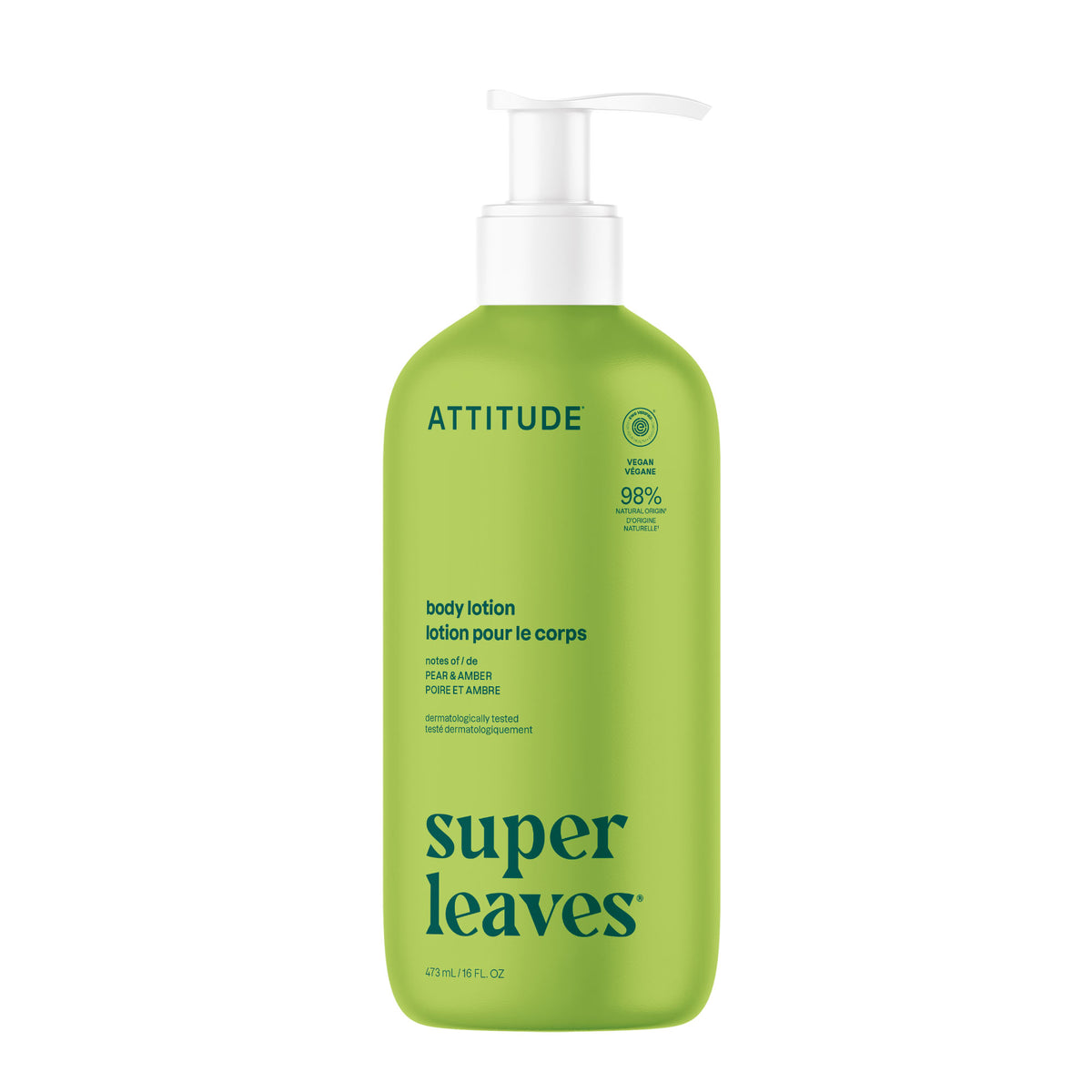 Attitude Super Leaves Body Lotion Pear & Amber 473ml