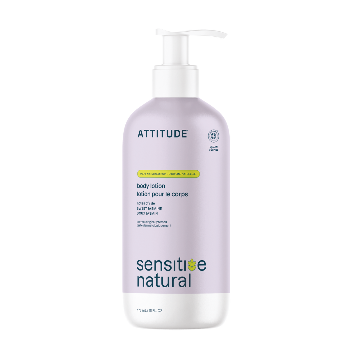 Attitude Sensitive Skin Body Lotion Sweet Jasmine 473ml