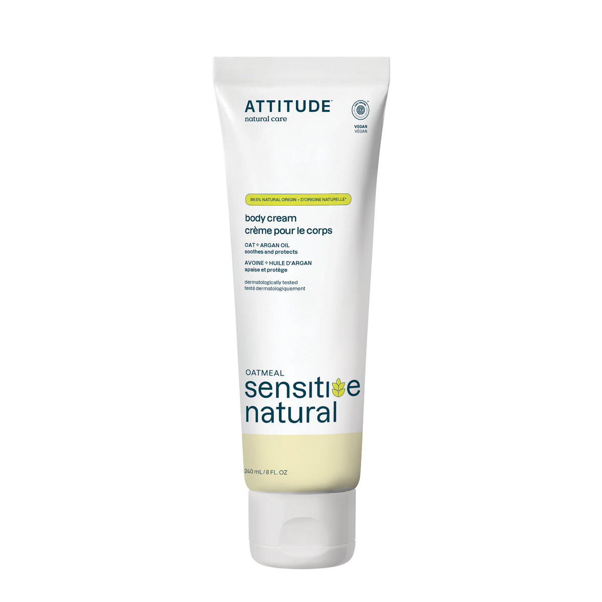 Attitude Sensitive Skin Body Cream Vanilla Cream (Argan) 240ml