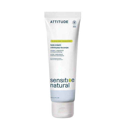 Attitude Sensitive Skin Body Cream Unscented 240ml