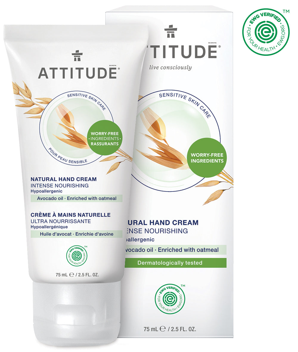 Attitude Sensitive Skin Hand Cream Avocado 75ml