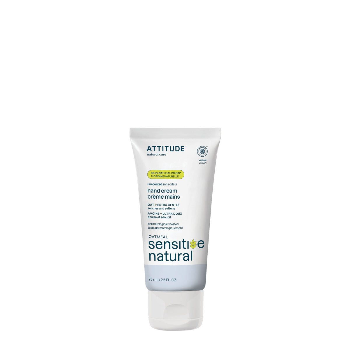 Attitude Sensitive Skin Hand Cream Fragrance Free 75ml