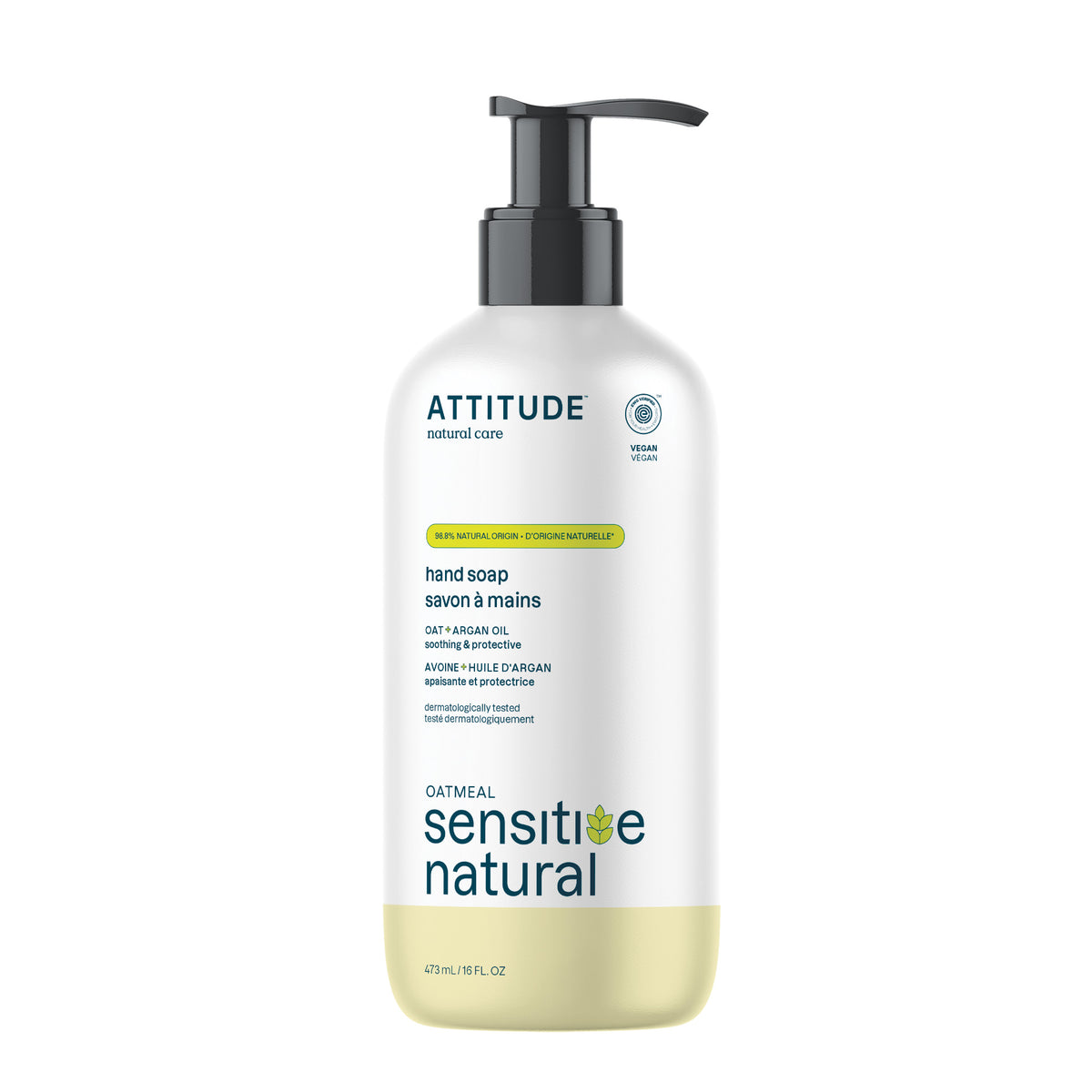 Attitude Sensitive Skin Hand Soap Argan 473ml