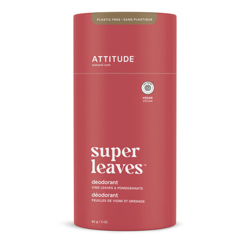 Attitude Natural Deodorant with Baking Soda Vine Leaves & Pomegranate 85g