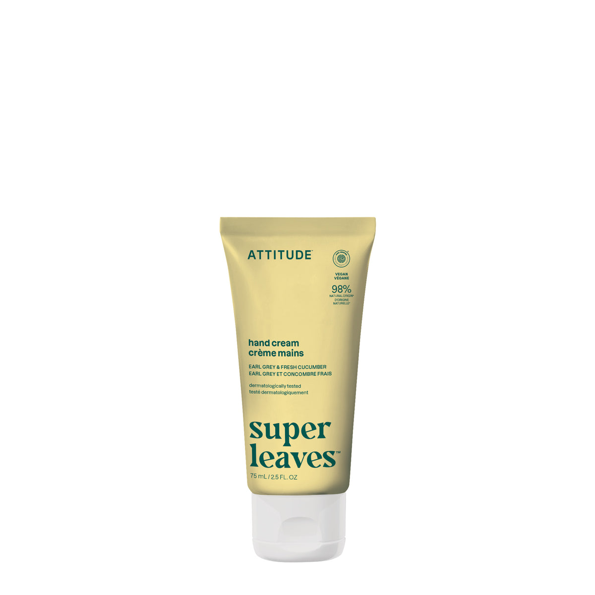 Attitude Super Leaves Hand Cream Earl Grey & Fresh Cucumber 75ml