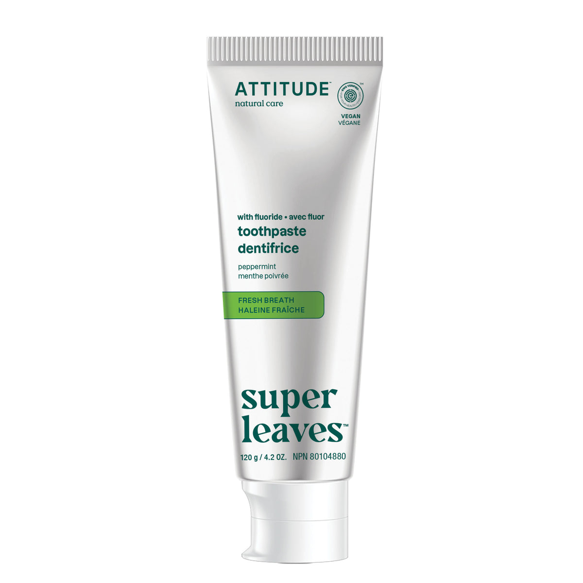 Attitude Fluoride Toothpaste Fresh Breath 120g