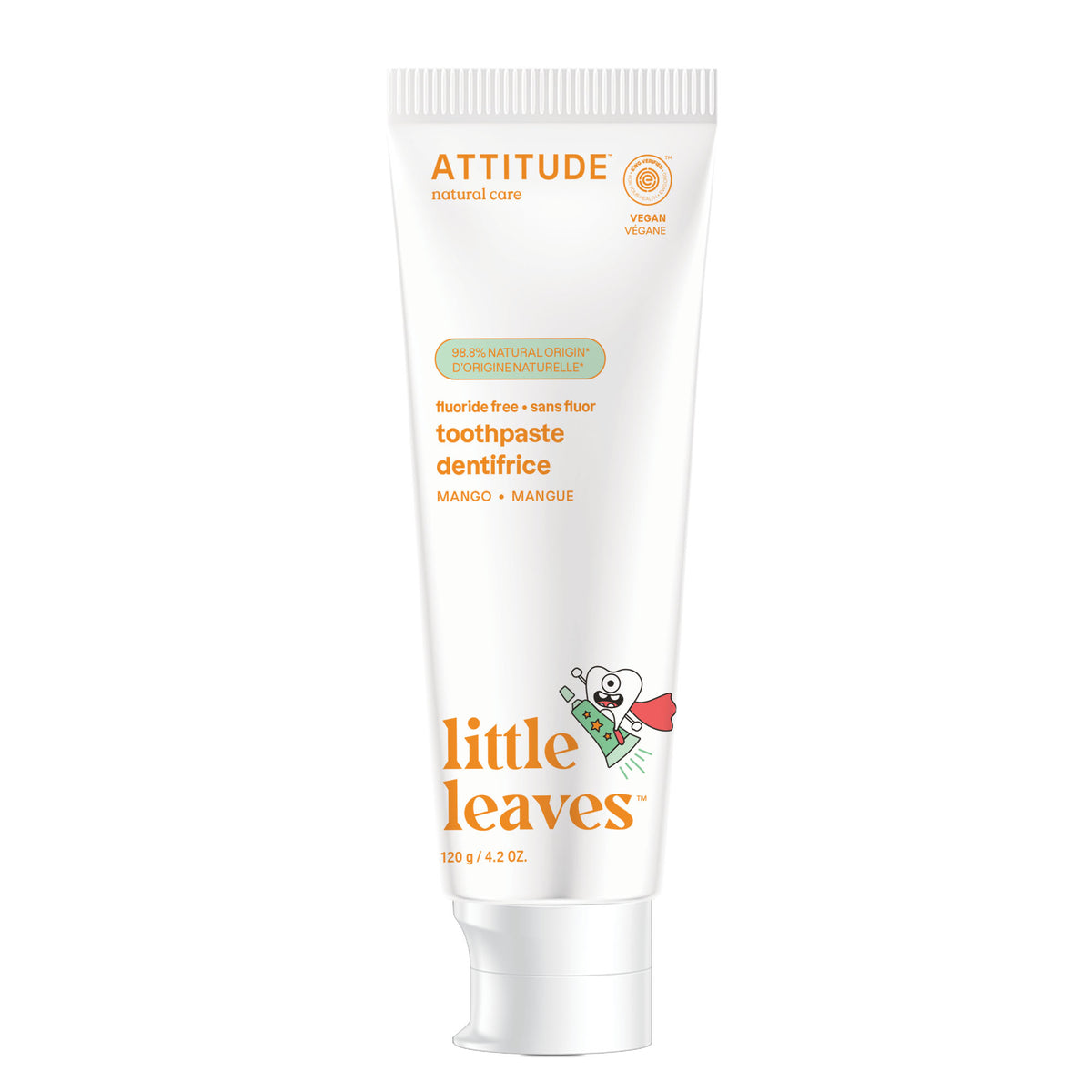 Attitude Kids Fluoride-Free Toothpaste Mango Vanilla 120g