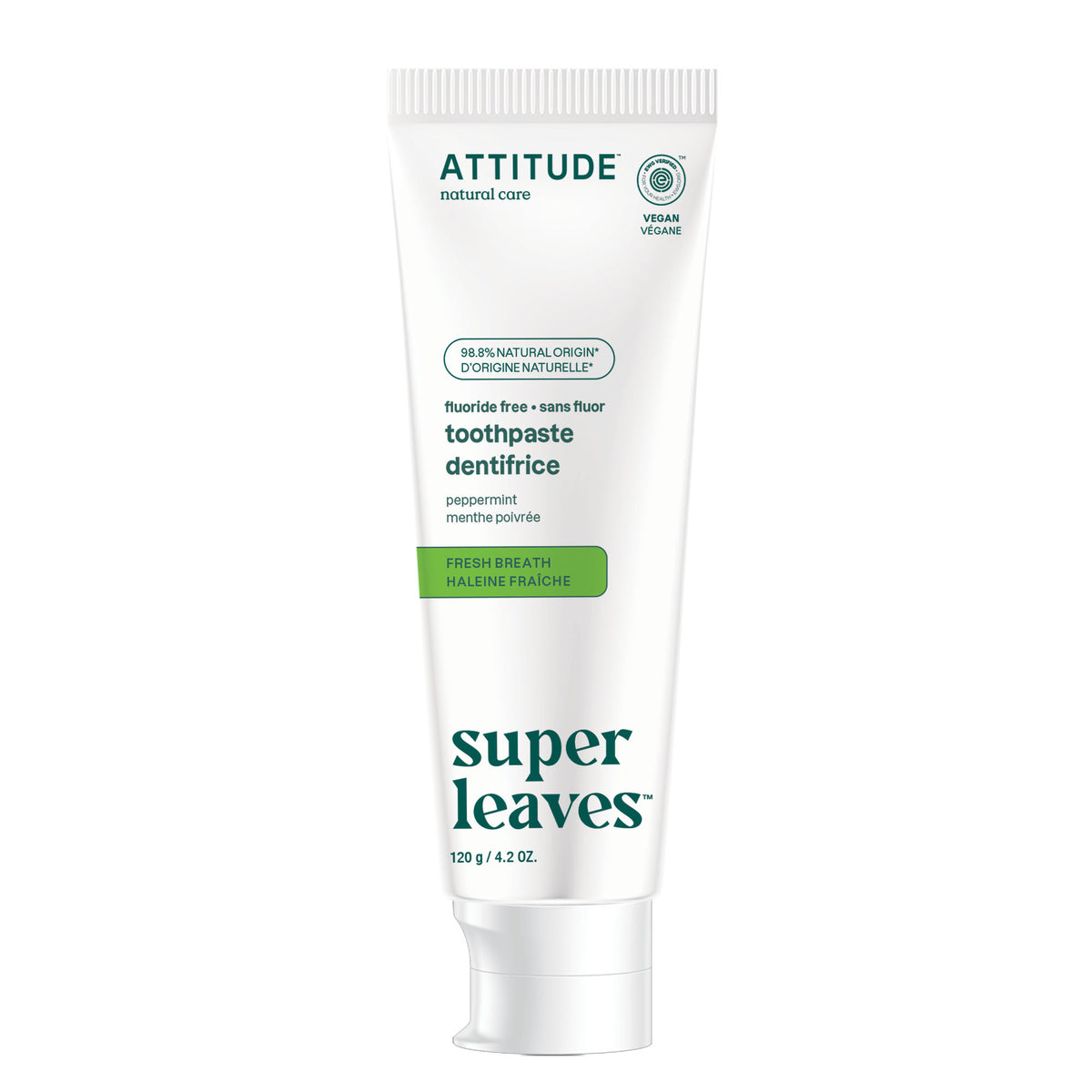 Attitude Fluoride-Free Toothpaste Fresh Breath 120g
