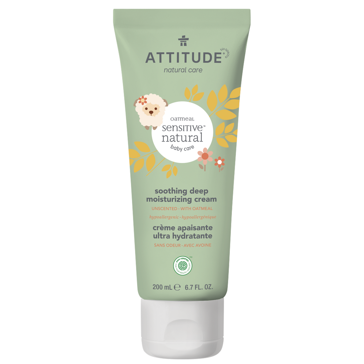 Attitude Sensitive Skin Baby Deep Moisturizing Cream Deep Moisturizing Soothing Cream 200ml