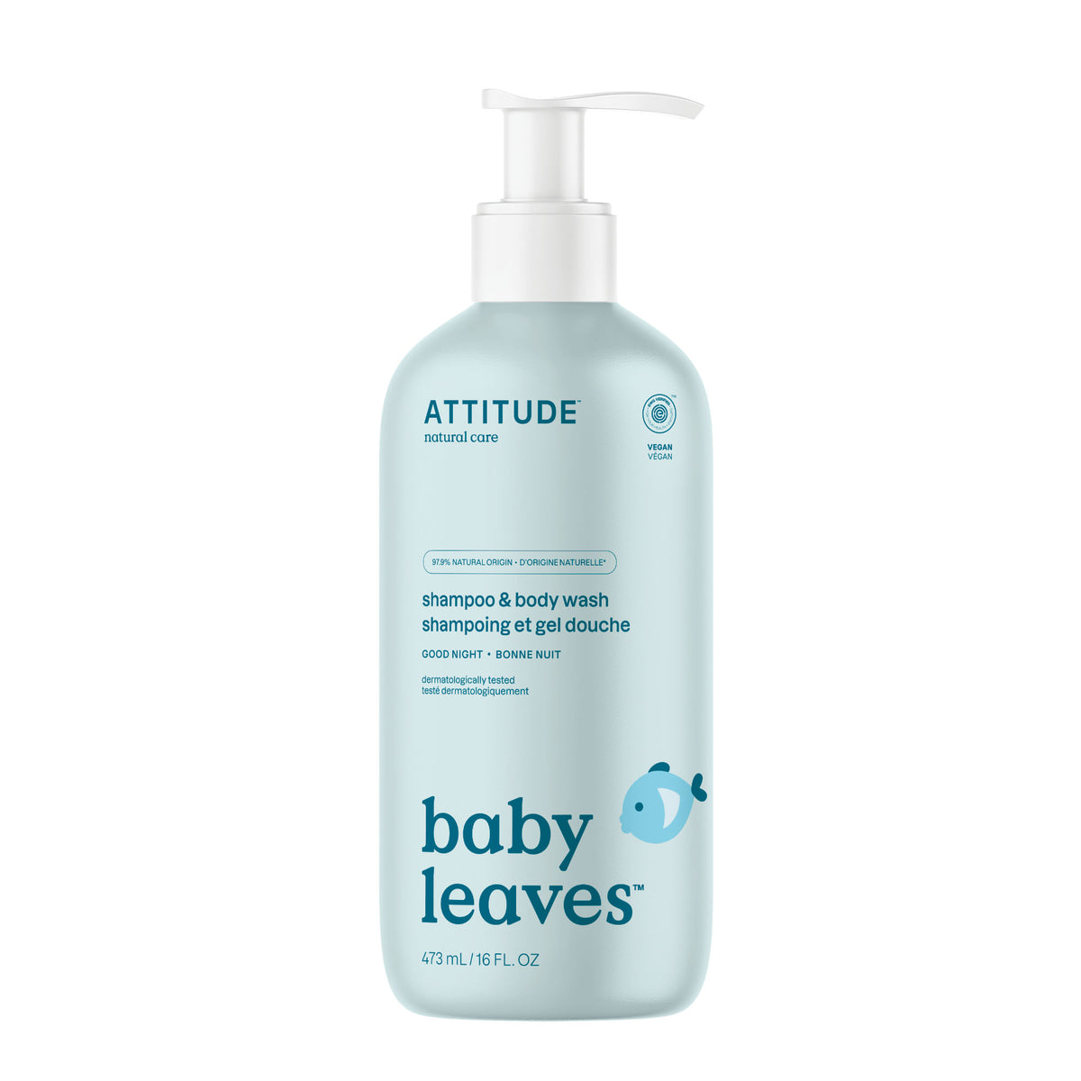 Attitude Baby Leaves 2-in-1 Shampoo & Body Wash Good Night