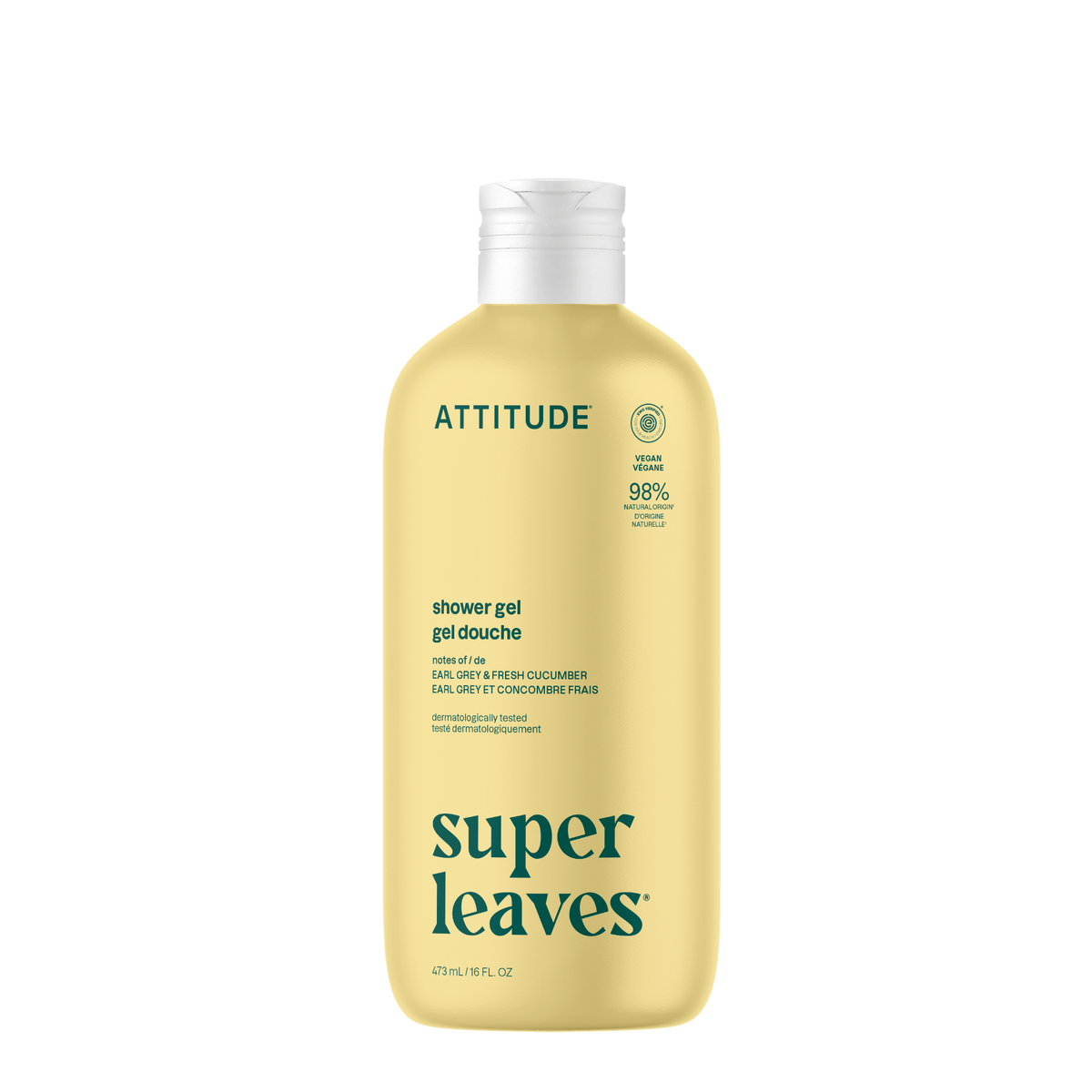 Attitude Super Leaves Shower Gel Earl Grey & Cucumber 473ml